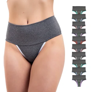 Kit 10 Calcinha Fitness Cintura Alta Compressão para Barriga Modeladora