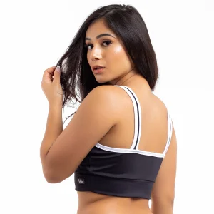 Top Academia Fitness Decote V Zero Transparência Viére